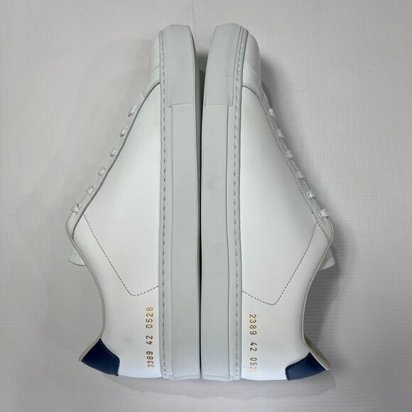 NEW COMMON PROJECTS RETRO Classic Low Sneakers White Navy EU 42 US 9 Shoes ITALY - Picture 9 of 15